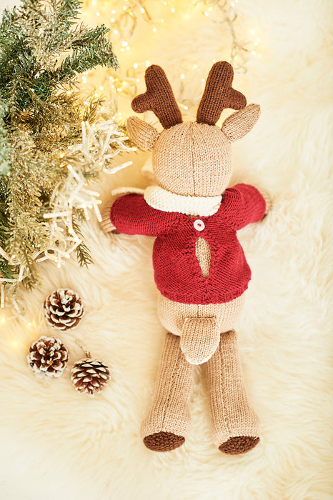 Stylecraft 9869 Double Knitting Pattern - Reindeer Sweater, Hat & Toy (0-5 Years)