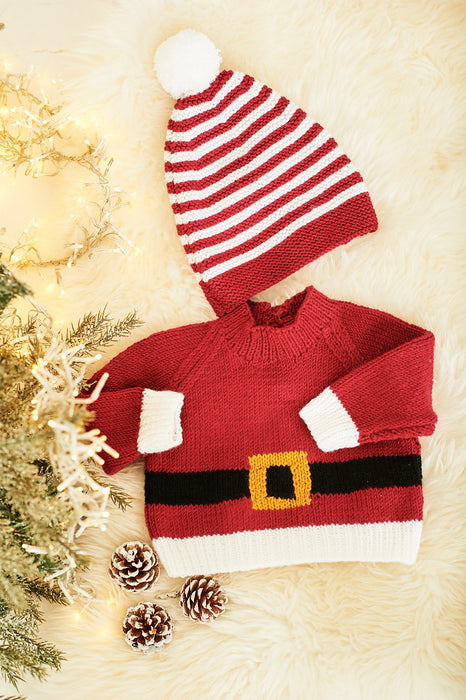 Stylecraft 9870 Double Knitting Pattern - Santa Toy, Hat & Sweater (0-5 Years)