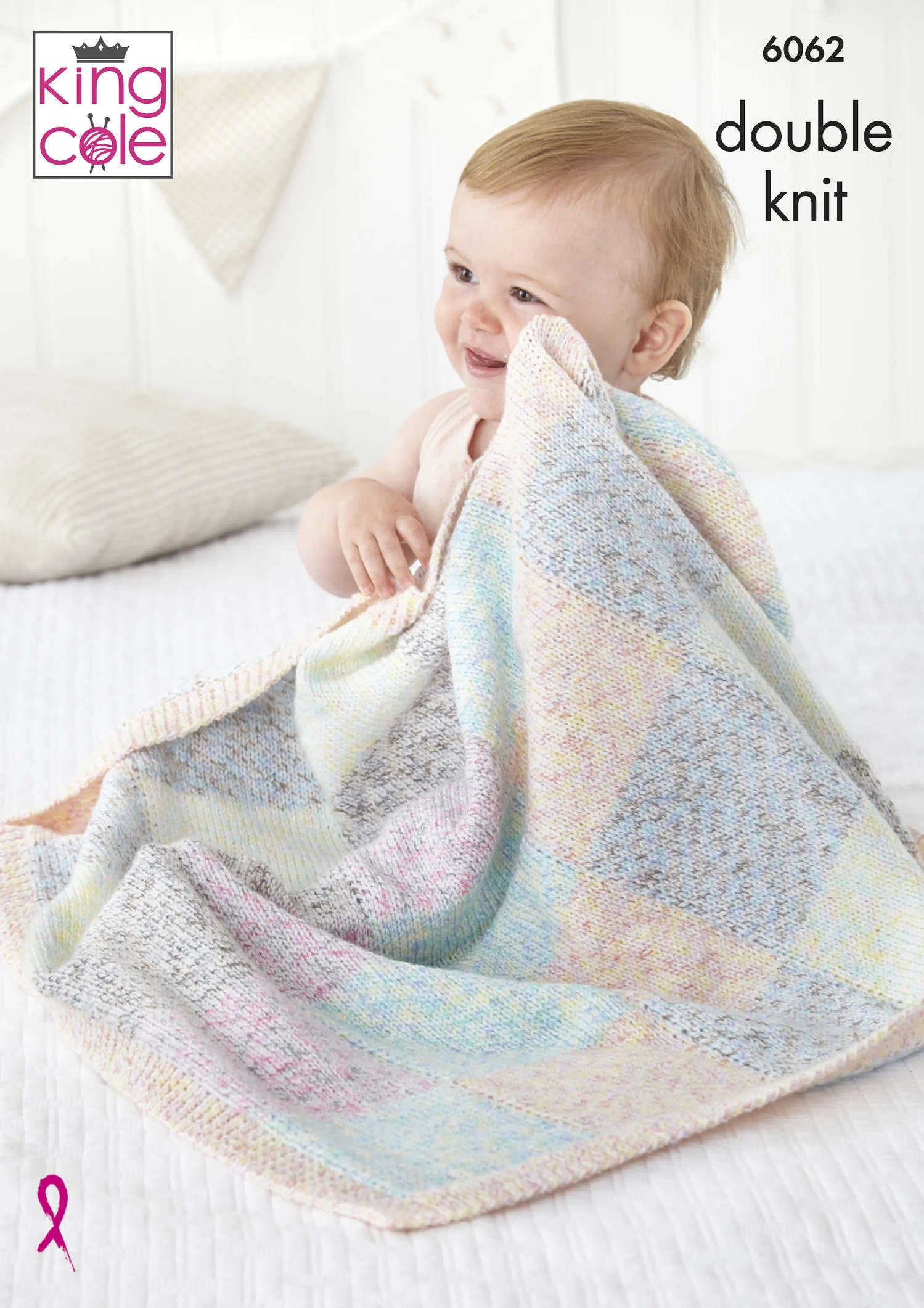 King Cole 6062 Double Knitting Pattern - DK Baby Blankets — Lardedar