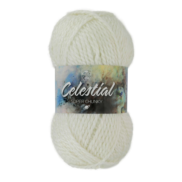 King Cole Celestial Super Chunky Yarn in Star White - 5620 - 100g Ball