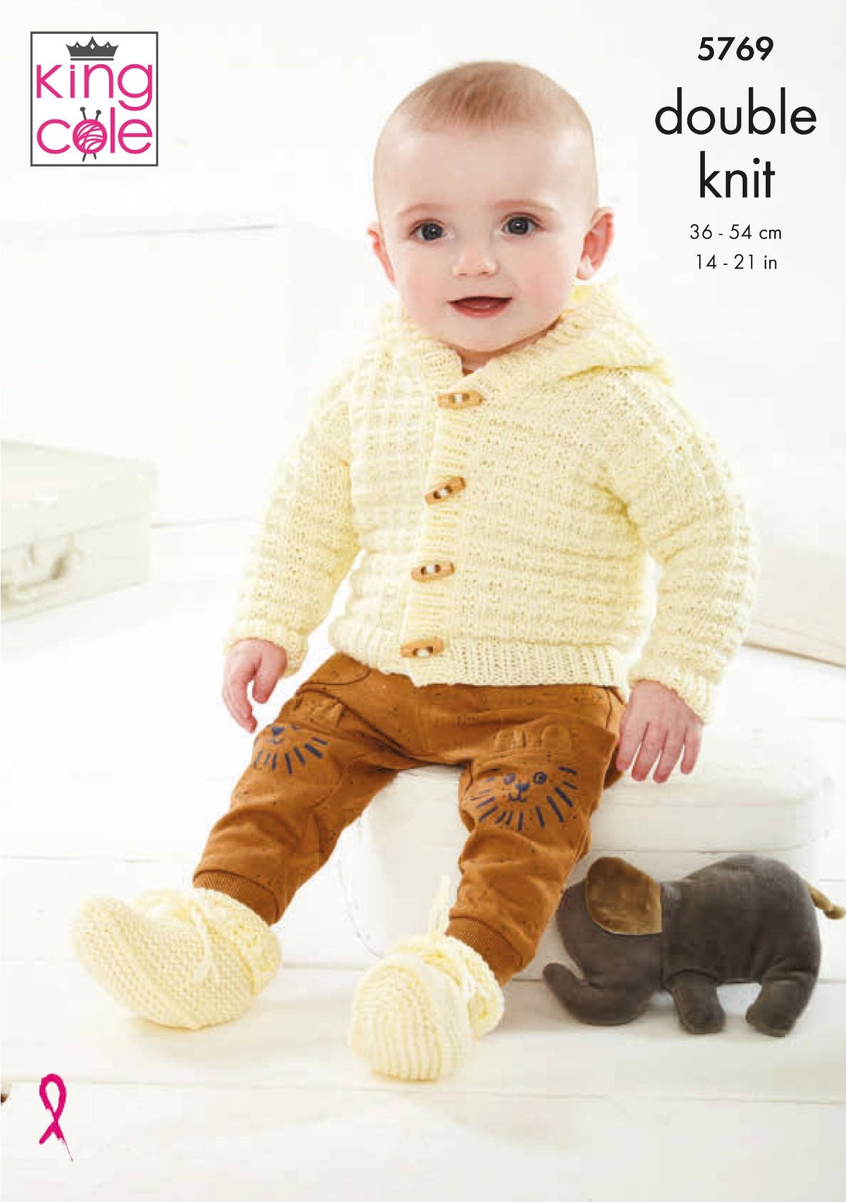 King Cole 5769 Double Knitting Pattern - Baby Crossover Cardigan, Hood ...