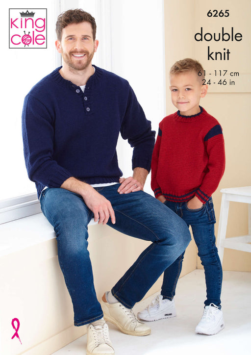 King Cole Knitting Pattern for men / boys