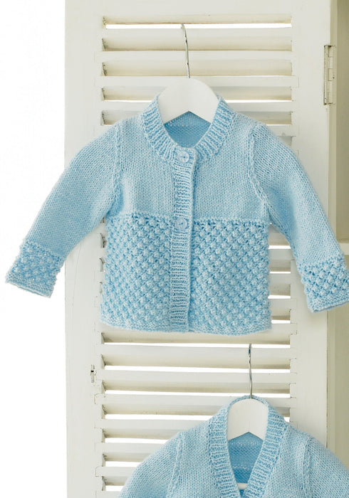 UKHKA 92 Double Knitting Pattern - DK Baby Cardigans and Hat (Prem to 2 years)