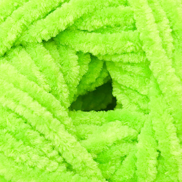 James C Brett Flutterby Chunky - B64 Lime Burst - 100g Chenille Plush