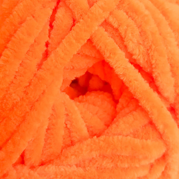 James C Brett Flutterby Chunky - B65 Clementine - 100g Chenille Plush