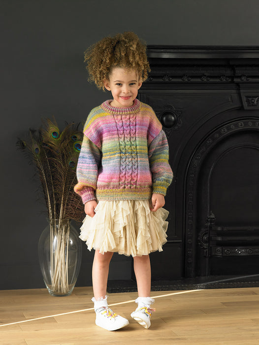 James C Brett Double Knitting Pattern JB925 - Children's Dress & Sweater (22-30in)