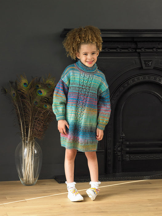 James C Brett Double Knitting Pattern JB925 - Children's Dress & Sweater (22-30in)