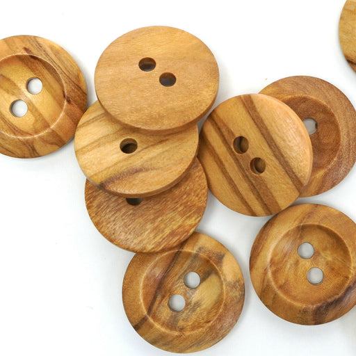 Assorted Wooden Buttons, 120Pcs Wooden Handmade Buttons, Wooden
