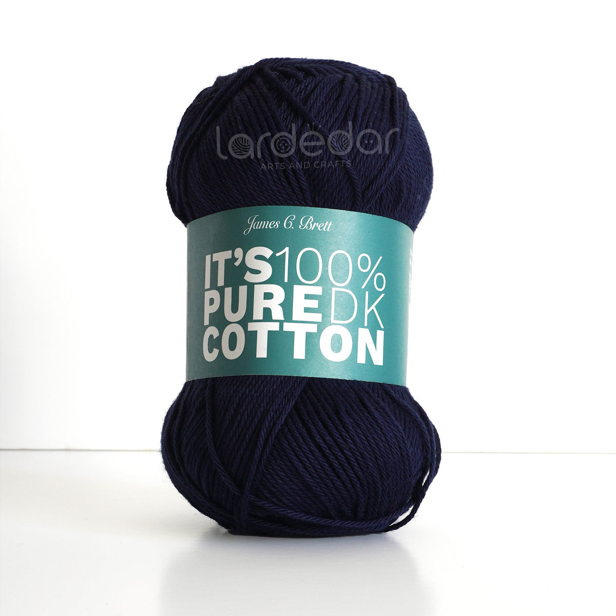 James C Brett It's Pure Cotton Yarn in Navy IC11 - 100% Cotton DK Knit —  Lardedar